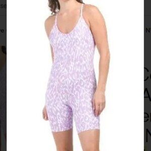 Sage Collective One Piece Activewear Romper Lilac Size Medium NWT